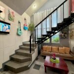Stairs going to the Roof Deck